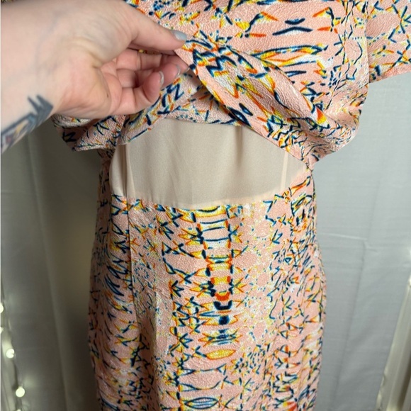 Cooper & Ella Pink and Blue Sheath Mini Dress - Picture 8 of 9